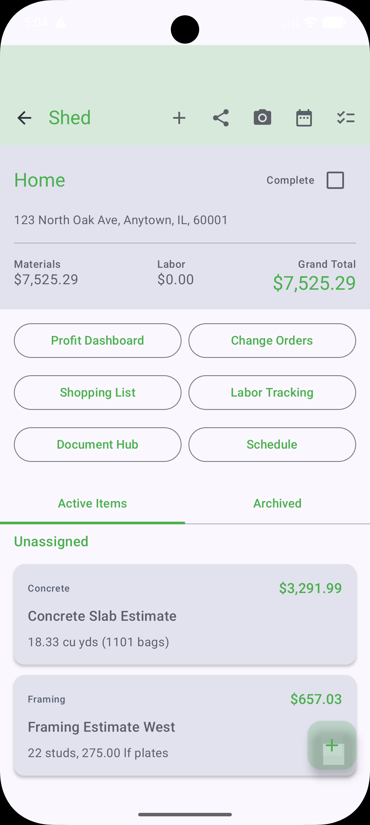 MeasureTwice Job Details